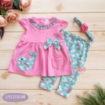 2-Piece Cute Whale Dressing and Legging